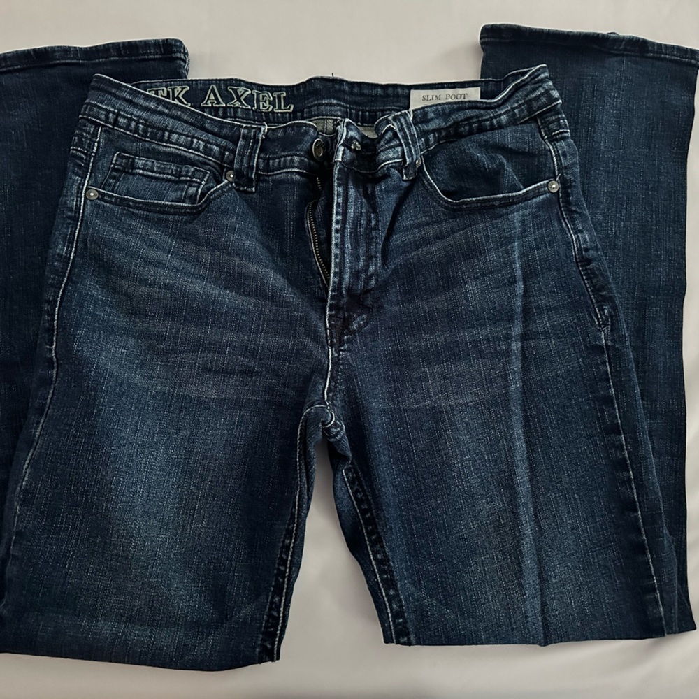 Men’s jeans. TK Axel Slim Boot. W32xL32 Never Worn. Dark Blue color